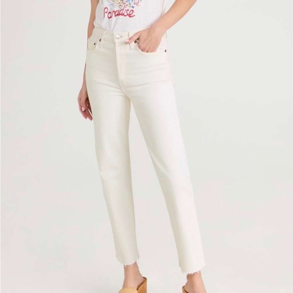 RE/DONE 70s Stovepipe Vintage White 25